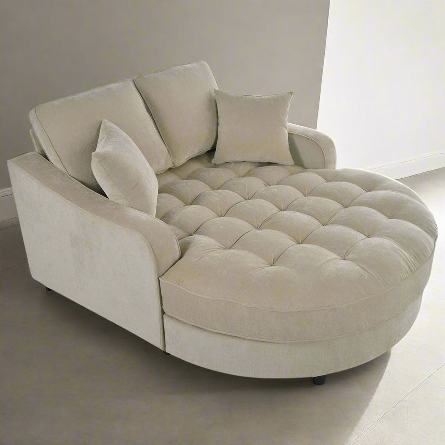 Modern Tufted Chaise Lounge Sofa – Upholstered Comfort-MinimalisticDecor.com