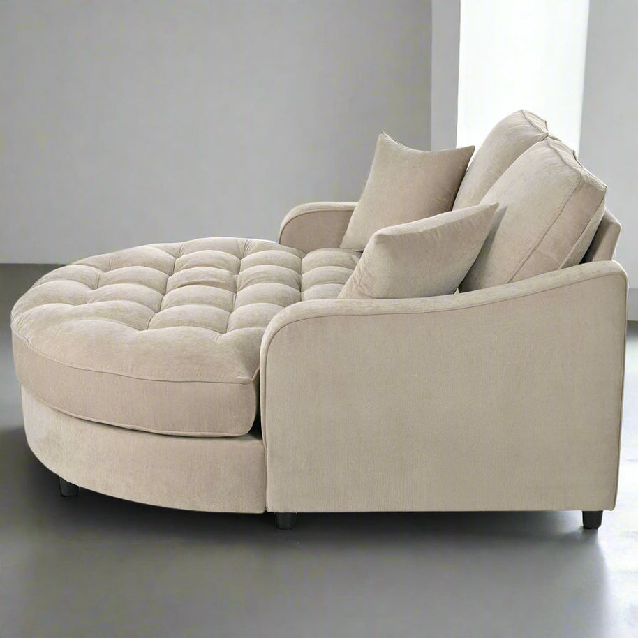 Modern Tufted Chaise Lounge Sofa – Upholstered Comfort-MinimalisticDecor.com