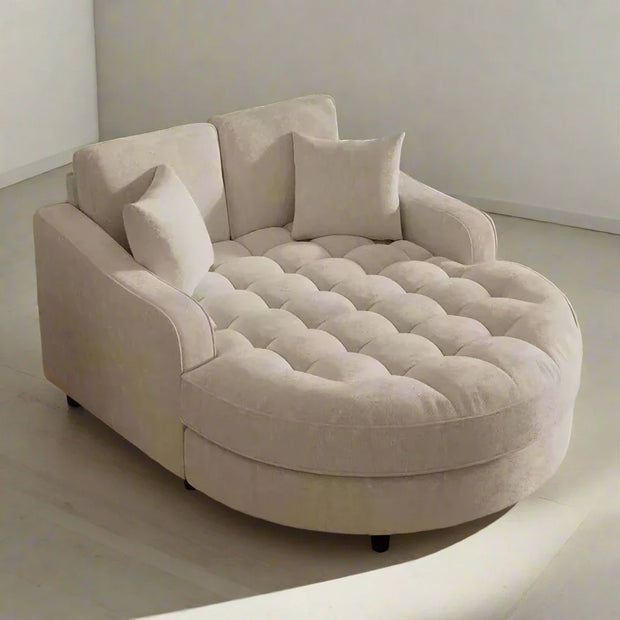Modern Tufted Chaise Lounge Sofa – Upholstered Comfort-MinimalisticDecor.com
