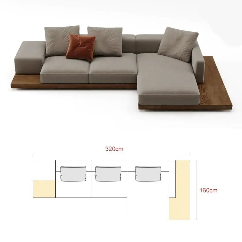 Modular Lounge Cloud Floor Accent Sofa-MinimalisticDecor.com