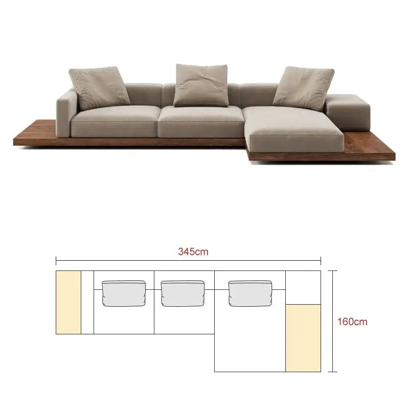 Modular Lounge Cloud Floor Accent Sofa-MinimalisticDecor.com