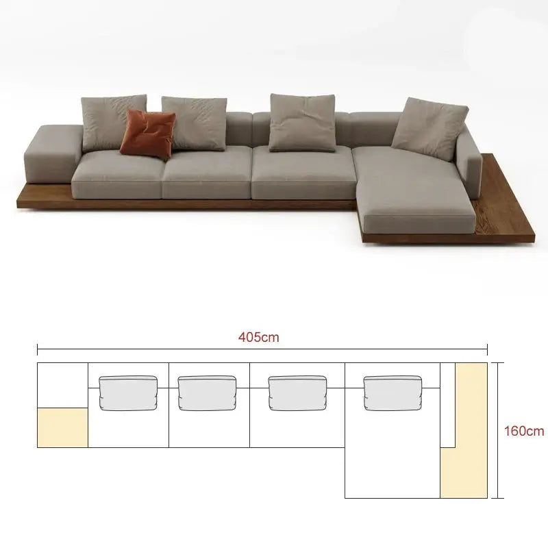 Modular Lounge Cloud Floor Accent Sofa-MinimalisticDecor.com