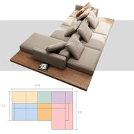 Modular Lounge Cloud Floor Accent Sofa-MinimalisticDecor.com