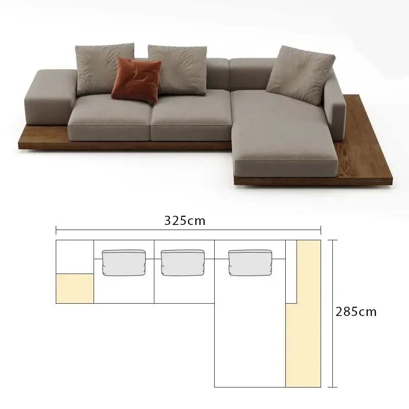 Modular Lounge Cloud Floor Accent Sofa-MinimalisticDecor.com