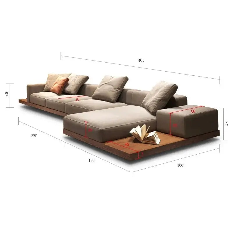 Modular Lounge Cloud Floor Accent Sofa-MinimalisticDecor.com