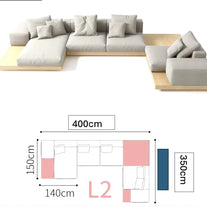 Modular Lounge Cloud Floor Accent Sofa-MinimalisticDecor.com