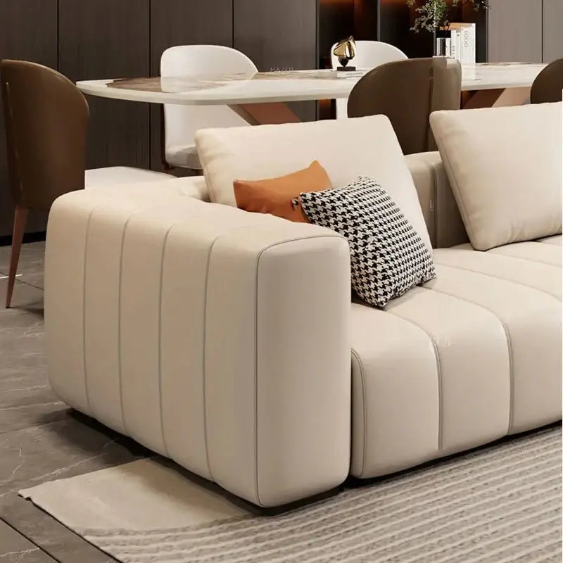 Modular Sectional Leather Sleeper Sofa-MinimalisticDecor.com