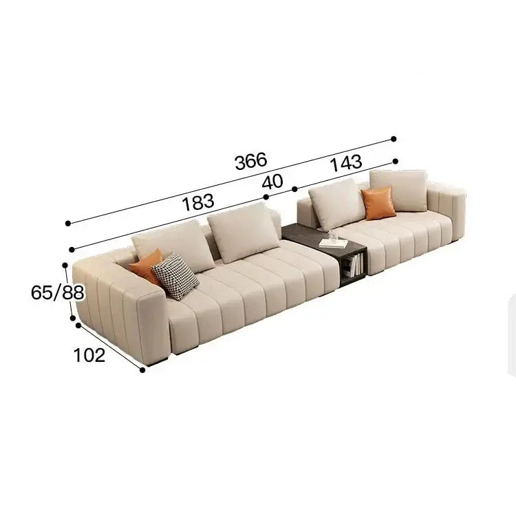 Modular Sectional Leather Sleeper Sofa-MinimalisticDecor.com