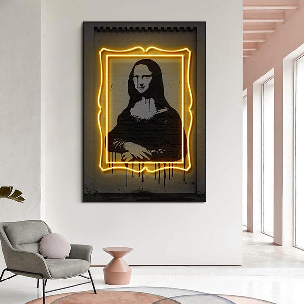 Mona Lisa Neon Wall Art-MinimalisticDecor.com