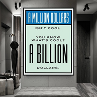 Monopoly Canvas Wall Art: Exclusive Billion Dollars-MinimalisticDecor.com