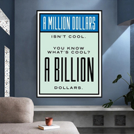 Monopoly Canvas Wall Art: Exclusive Billion Dollars-MinimalisticDecor.com