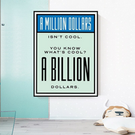 Monopoly Canvas Wall Art: Exclusive Billion Dollars-MinimalisticDecor.com