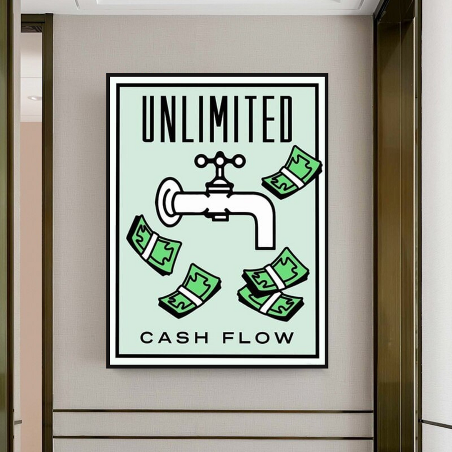 Monopoly Canvas Wall Art for Enhancing Cash Flow-MinimalisticDecor.com