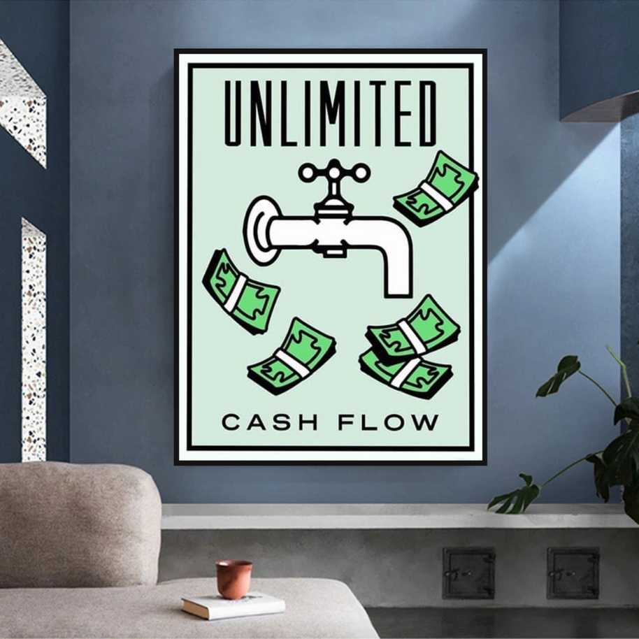 Monopoly Canvas Wall Art for Enhancing Cash Flow-MinimalisticDecor.com