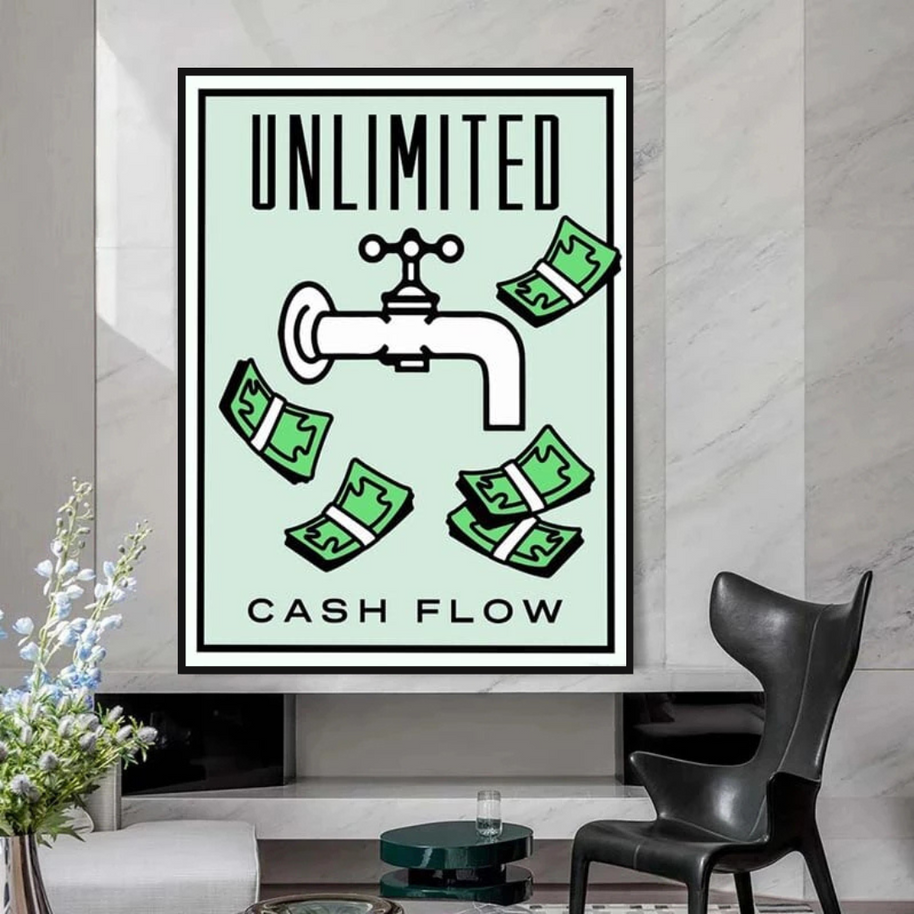 Monopoly Canvas Wall Art for Enhancing Cash Flow-MinimalisticDecor.com