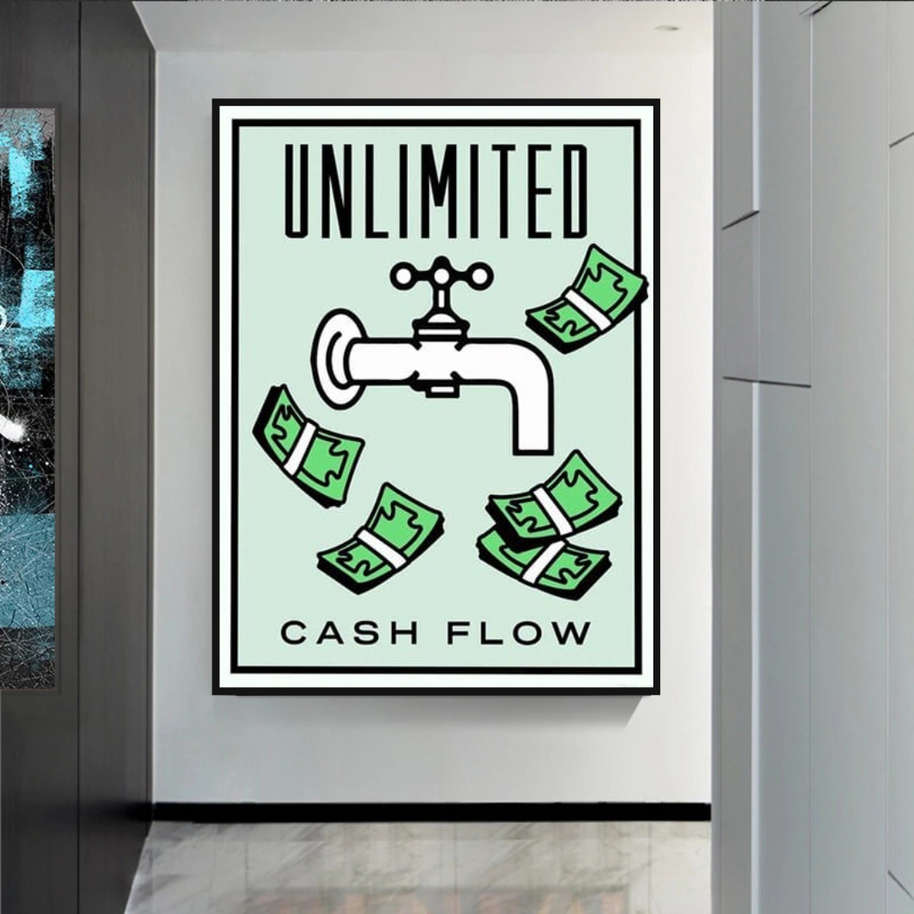 Monopoly Canvas Wall Art for Enhancing Cash Flow-MinimalisticDecor.com