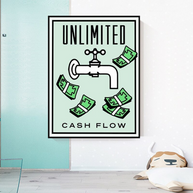 Monopoly Canvas Wall Art for Enhancing Cash Flow-MinimalisticDecor.com