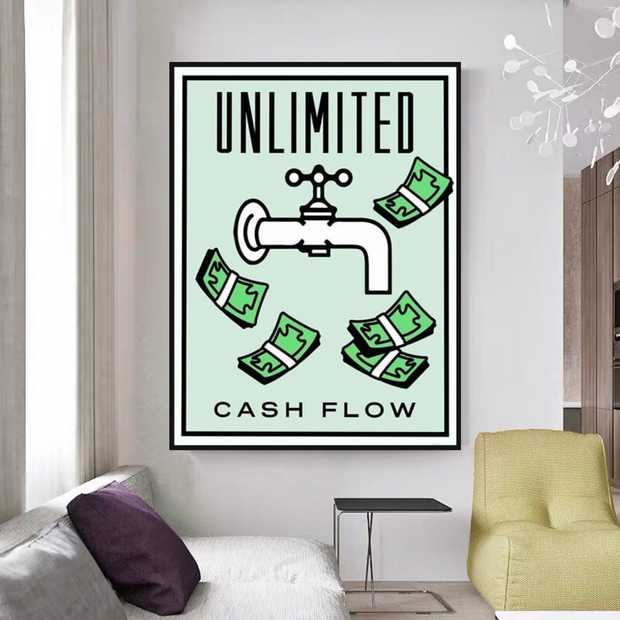 Monopoly Canvas Wall Art for Enhancing Cash Flow-MinimalisticDecor.com