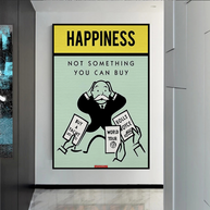Monopoly Canvas Wall Art: Not Something You Can Buy-MinimalisticDecor.com