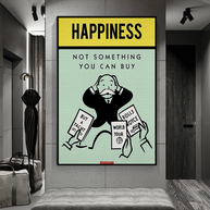 Monopoly Canvas Wall Art: Not Something You Can Buy-MinimalisticDecor.com