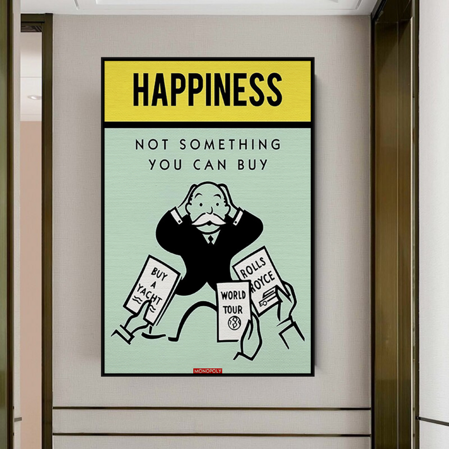 Monopoly Canvas Wall Art: Not Something You Can Buy-MinimalisticDecor.com