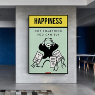 Monopoly Canvas Wall Art: Not Something You Can Buy-MinimalisticDecor.com
