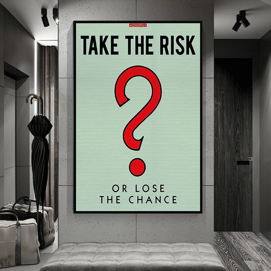 Monopoly Canvas Wall Art: Take the Risk Design-MinimalisticDecor.com