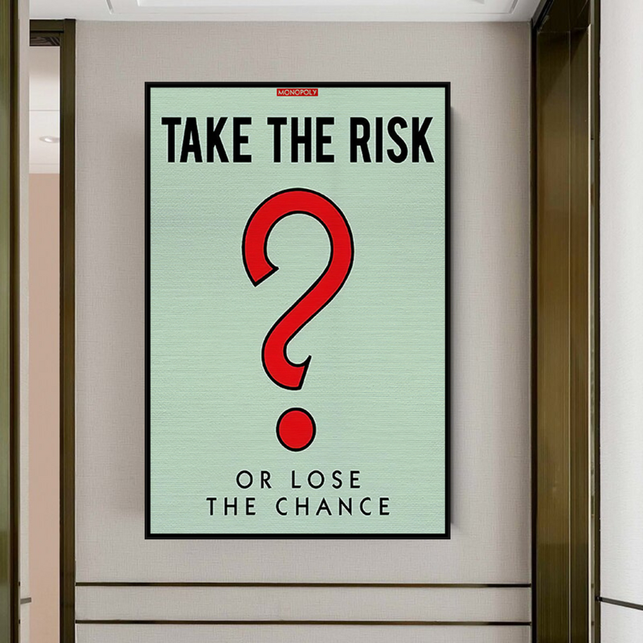 Monopoly Canvas Wall Art: Take the Risk Design-MinimalisticDecor.com