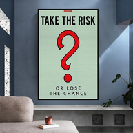 Monopoly Canvas Wall Art: Take the Risk Design-MinimalisticDecor.com