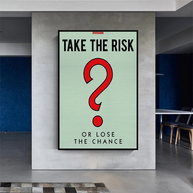 Monopoly Canvas Wall Art: Take the Risk Design-MinimalisticDecor.com