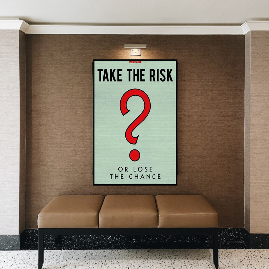 Monopoly Canvas Wall Art: Take the Risk Design-MinimalisticDecor.com