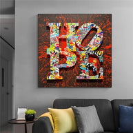Motivational Graffiti Art Print on Canvas - Street Art Home Decor-MinimalisticDecor.com