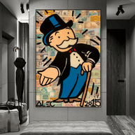 Mr Monopoly Canvas Wall Art: Elevate Your Magician Décor-MinimalisticDecor.com