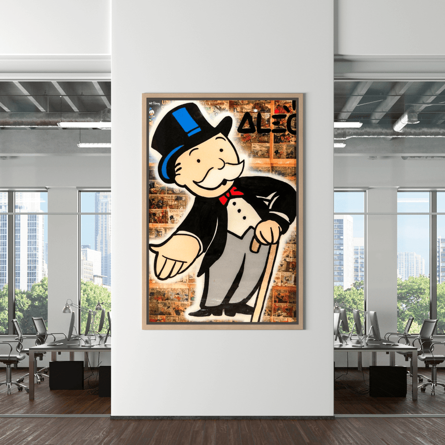 Mr Monopoly Canvas Wall Art: Money Magician Exclusive-MinimalisticDecor.com