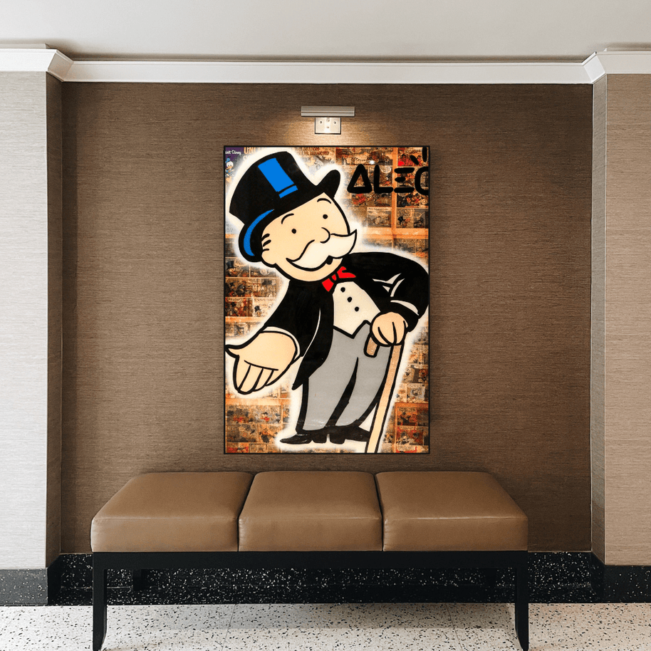 Mr Monopoly Canvas Wall Art: Money Magician Exclusive-MinimalisticDecor.com