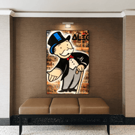 Mr Monopoly Canvas Wall Art: Money Magician Exclusive-MinimalisticDecor.com