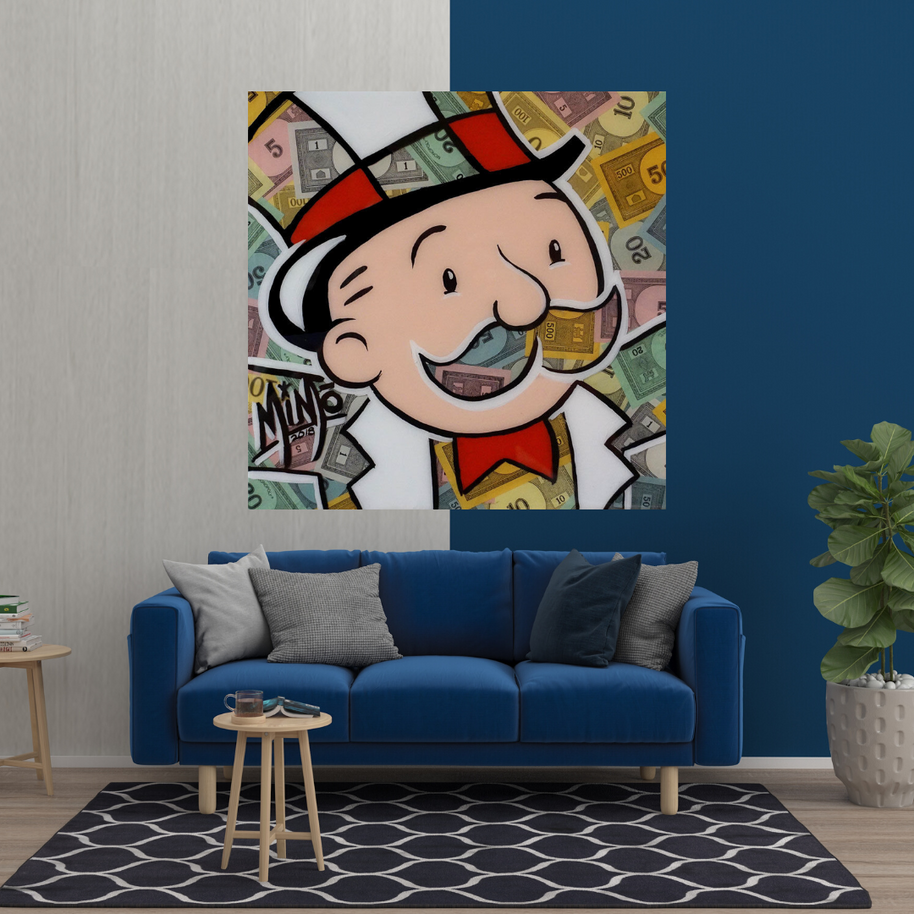 Mr Monopoly Canvas Wall Art - Premium Home Decor-MinimalisticDecor.com