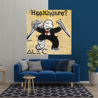 Mr Monopoly Canvas Wall Art: Transformative Healthcare-MinimalisticDecor.com