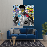 Muhammad Ali Boxer Graffiti Canvas Wall Art-MinimalisticDecor.com