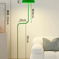 Mung Bean Sprouts Floor-Standing Lamp – Polished Chrome Finish-MinimalisticDecor.com