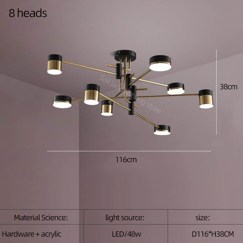 Nest Balance Chandelier – Modern LED Pendant Light Fixture-MinimalisticDecor.com