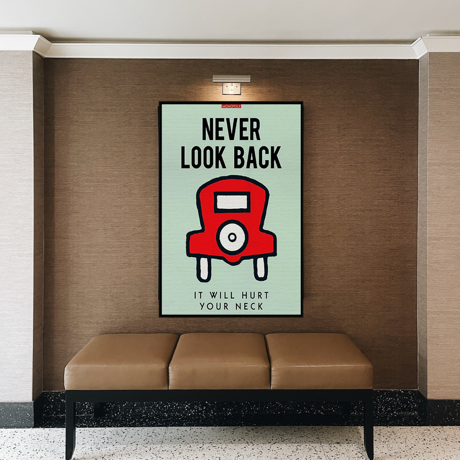 Never Look Back: Monopoly Canvas Wall Art-MinimalisticDecor.com