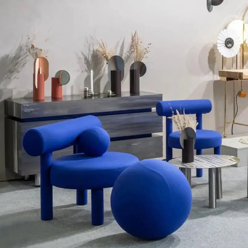 Nordic Chubby Designer Velvet Chair-MinimalisticDecor.com