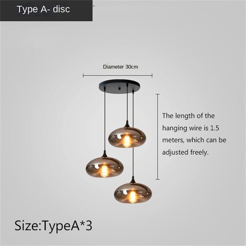 Nordic Glass LED Pendant Lights: Stylish Illumination-MinimalisticDecor.com