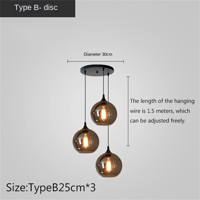 Nordic Glass LED Pendant Lights: Stylish Illumination-MinimalisticDecor.com