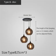 Nordic Glass LED Pendant Lights: Stylish Illumination-MinimalisticDecor.com