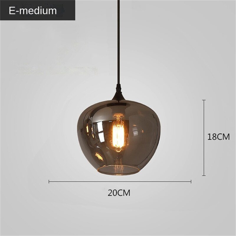 Nordic Glass LED Pendant Lights: Stylish Illumination-MinimalisticDecor.com