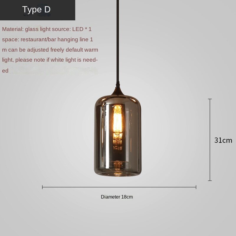 Nordic Glass LED Pendant Lights: Stylish Illumination-MinimalisticDecor.com