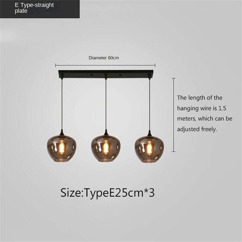 Nordic Glass LED Pendant Lights: Stylish Illumination-MinimalisticDecor.com
