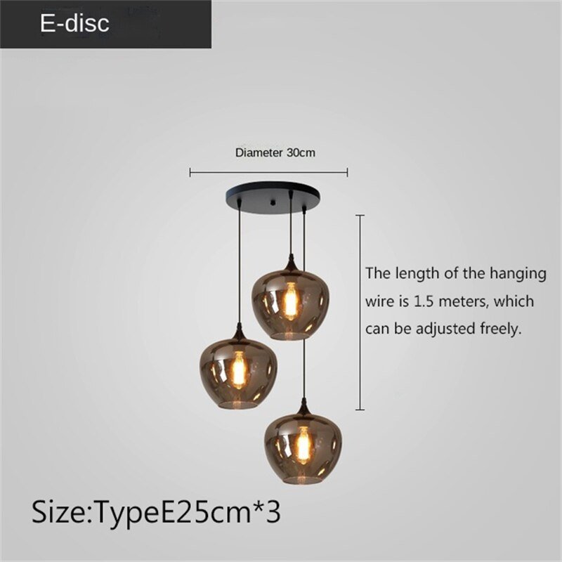 Nordic Glass LED Pendant Lights: Stylish Illumination-MinimalisticDecor.com